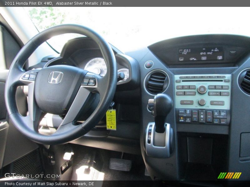 Alabaster Silver Metallic / Black 2011 Honda Pilot EX 4WD