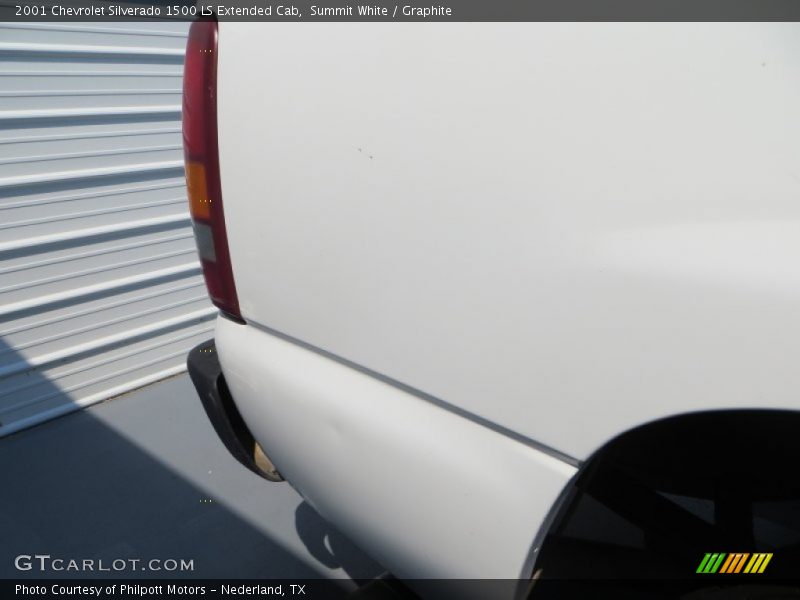 Summit White / Graphite 2001 Chevrolet Silverado 1500 LS Extended Cab