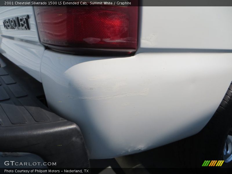Summit White / Graphite 2001 Chevrolet Silverado 1500 LS Extended Cab