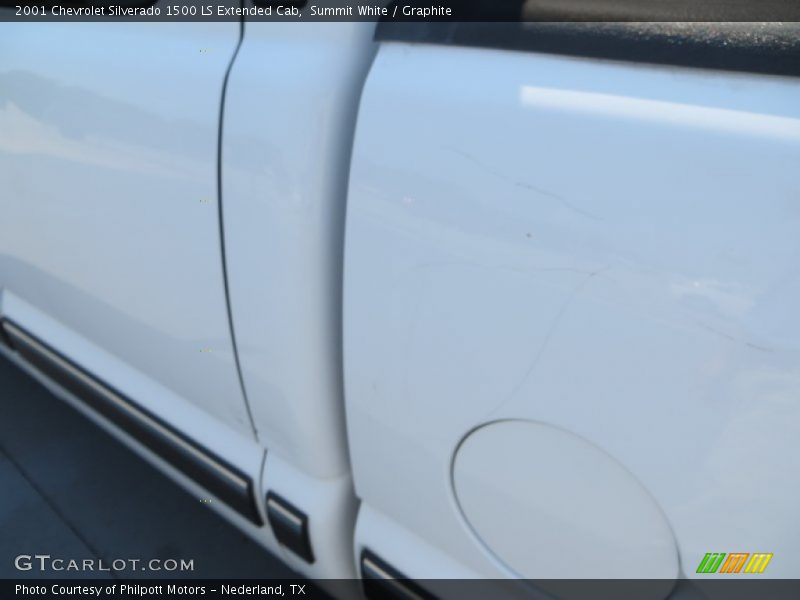 Summit White / Graphite 2001 Chevrolet Silverado 1500 LS Extended Cab