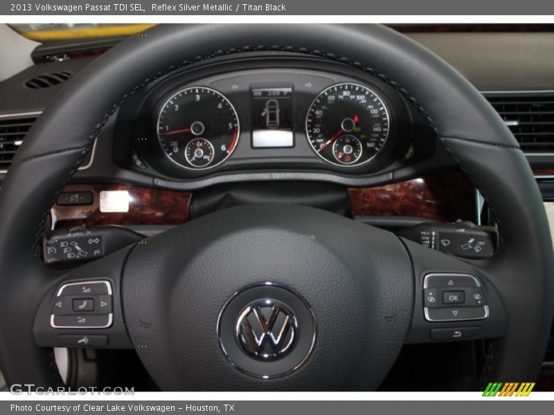 Reflex Silver Metallic / Titan Black 2013 Volkswagen Passat TDI SEL