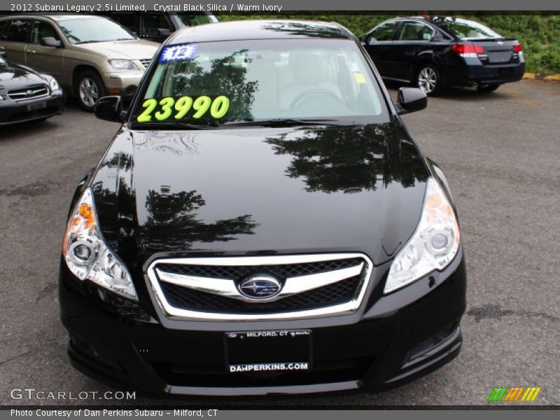Crystal Black Silica / Warm Ivory 2012 Subaru Legacy 2.5i Limited