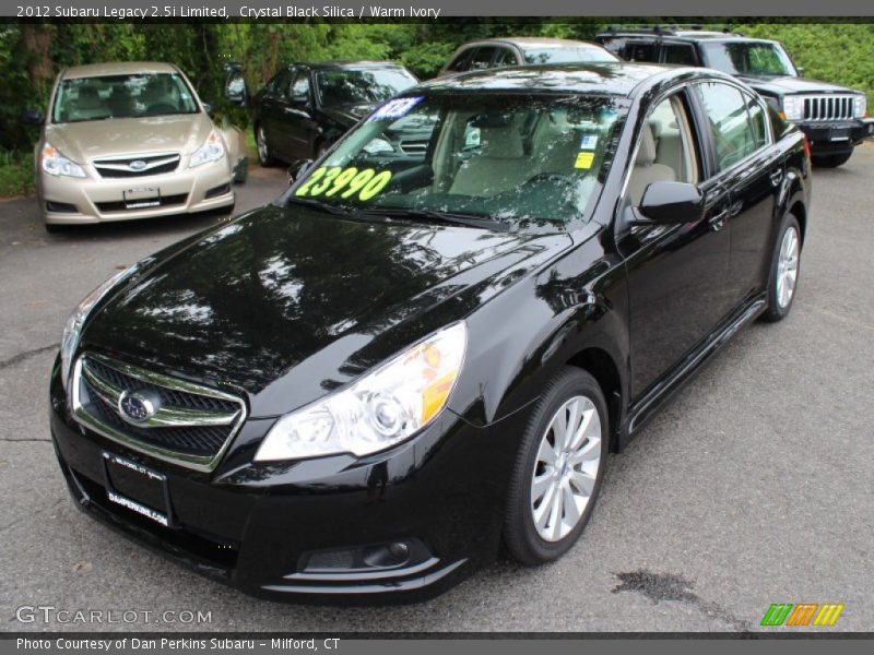 Crystal Black Silica / Warm Ivory 2012 Subaru Legacy 2.5i Limited