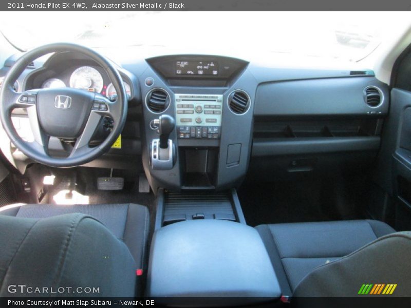 Alabaster Silver Metallic / Black 2011 Honda Pilot EX 4WD
