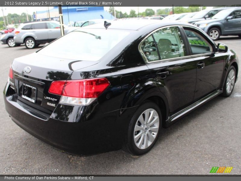 Crystal Black Silica / Warm Ivory 2012 Subaru Legacy 2.5i Limited