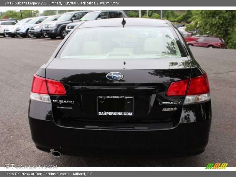 Crystal Black Silica / Warm Ivory 2012 Subaru Legacy 2.5i Limited
