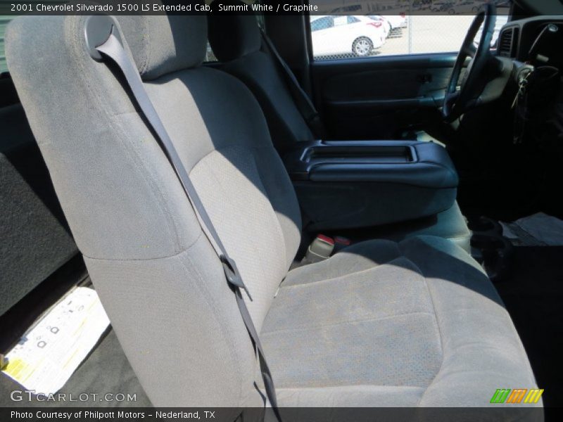 Summit White / Graphite 2001 Chevrolet Silverado 1500 LS Extended Cab