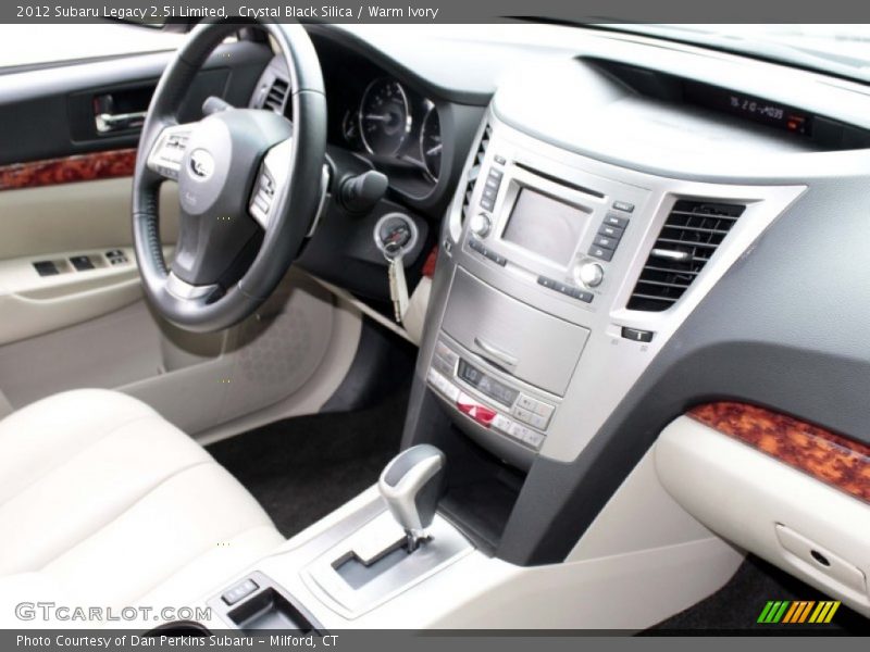 Crystal Black Silica / Warm Ivory 2012 Subaru Legacy 2.5i Limited
