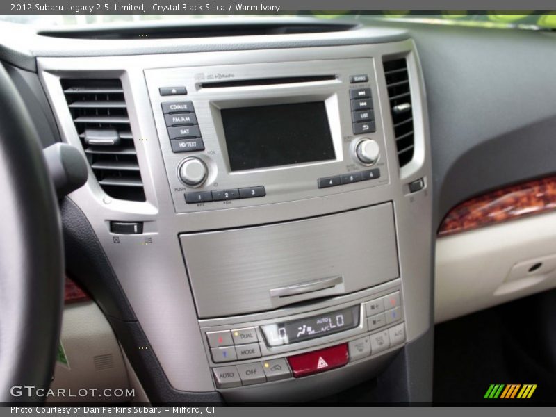 Crystal Black Silica / Warm Ivory 2012 Subaru Legacy 2.5i Limited