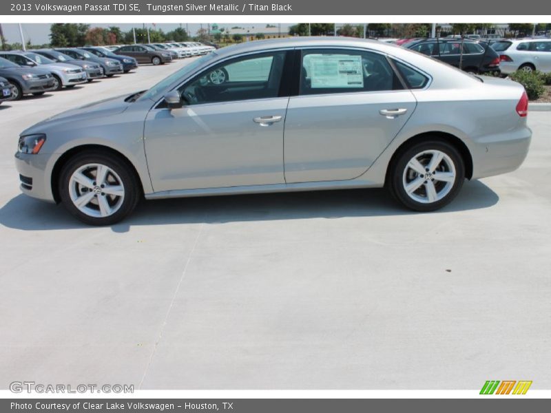 Tungsten Silver Metallic / Titan Black 2013 Volkswagen Passat TDI SE