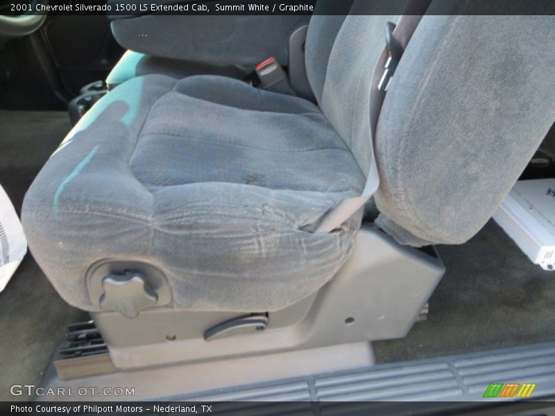 Summit White / Graphite 2001 Chevrolet Silverado 1500 LS Extended Cab