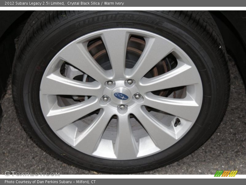 Crystal Black Silica / Warm Ivory 2012 Subaru Legacy 2.5i Limited