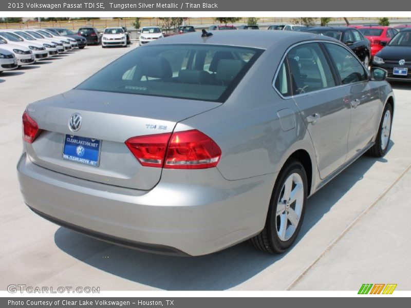 Tungsten Silver Metallic / Titan Black 2013 Volkswagen Passat TDI SE