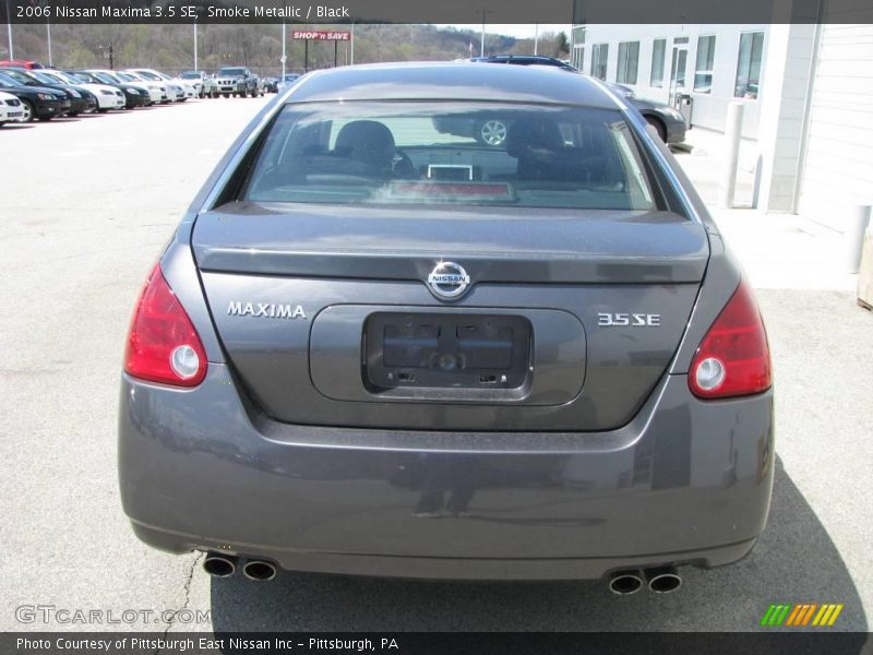 Smoke Metallic / Black 2006 Nissan Maxima 3.5 SE