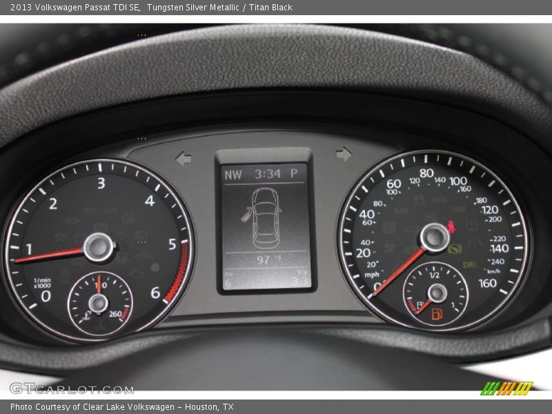 Tungsten Silver Metallic / Titan Black 2013 Volkswagen Passat TDI SE