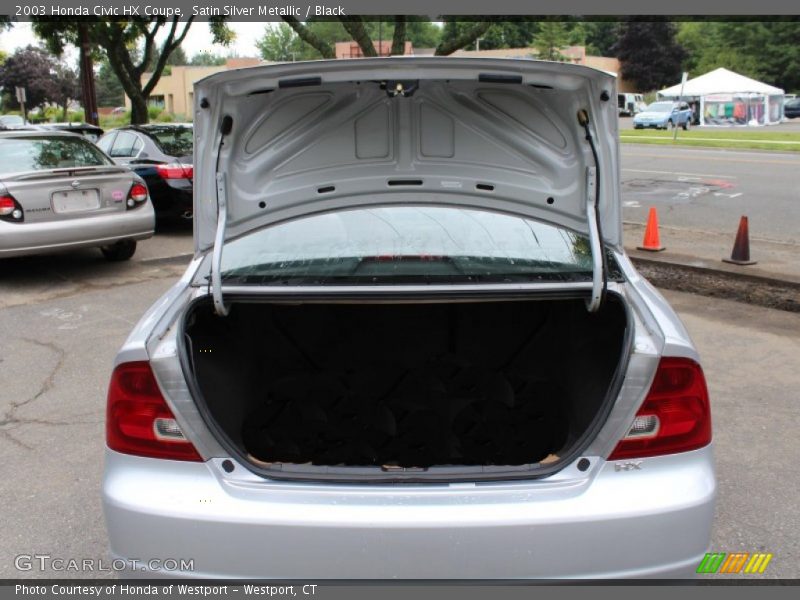 Satin Silver Metallic / Black 2003 Honda Civic HX Coupe