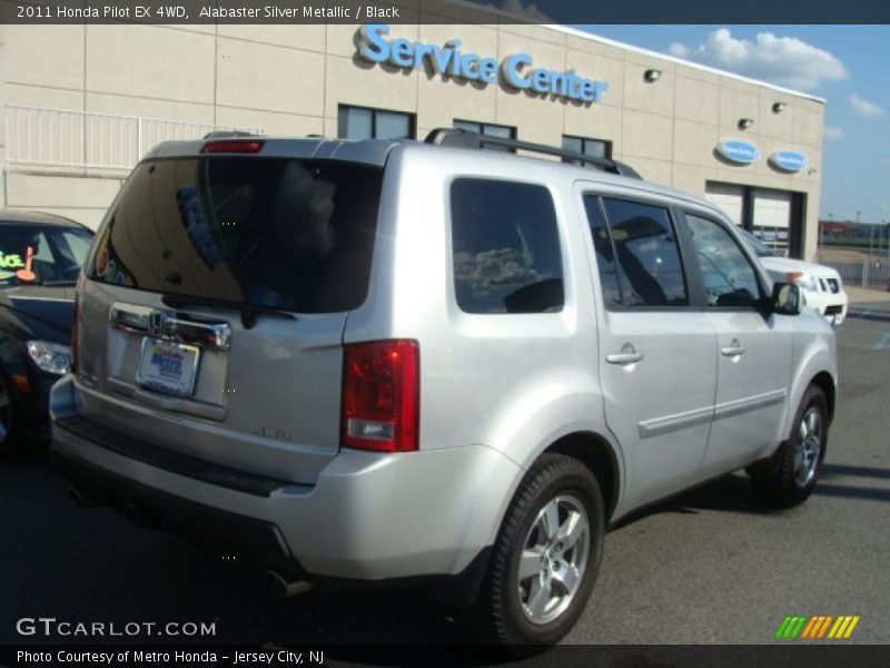 Alabaster Silver Metallic / Black 2011 Honda Pilot EX 4WD