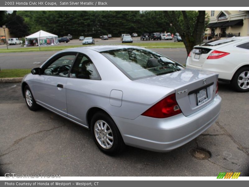Satin Silver Metallic / Black 2003 Honda Civic HX Coupe