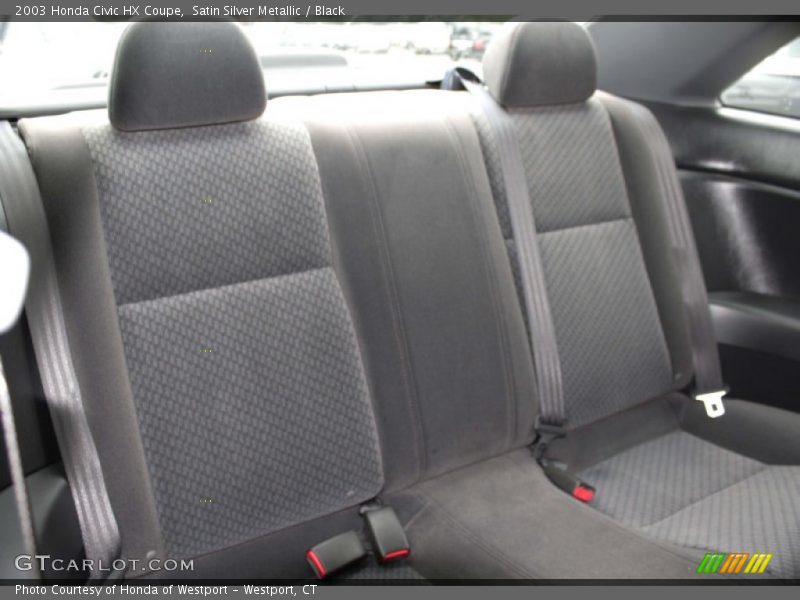 Satin Silver Metallic / Black 2003 Honda Civic HX Coupe