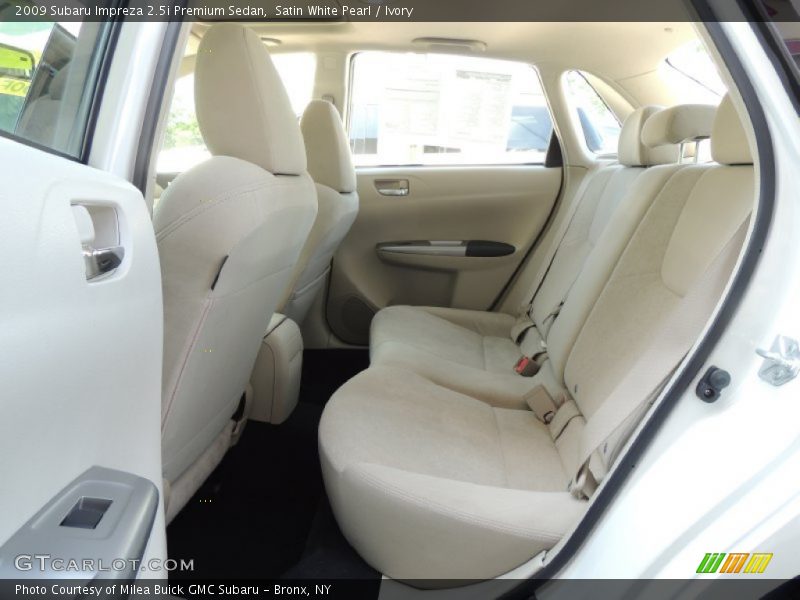 Satin White Pearl / Ivory 2009 Subaru Impreza 2.5i Premium Sedan