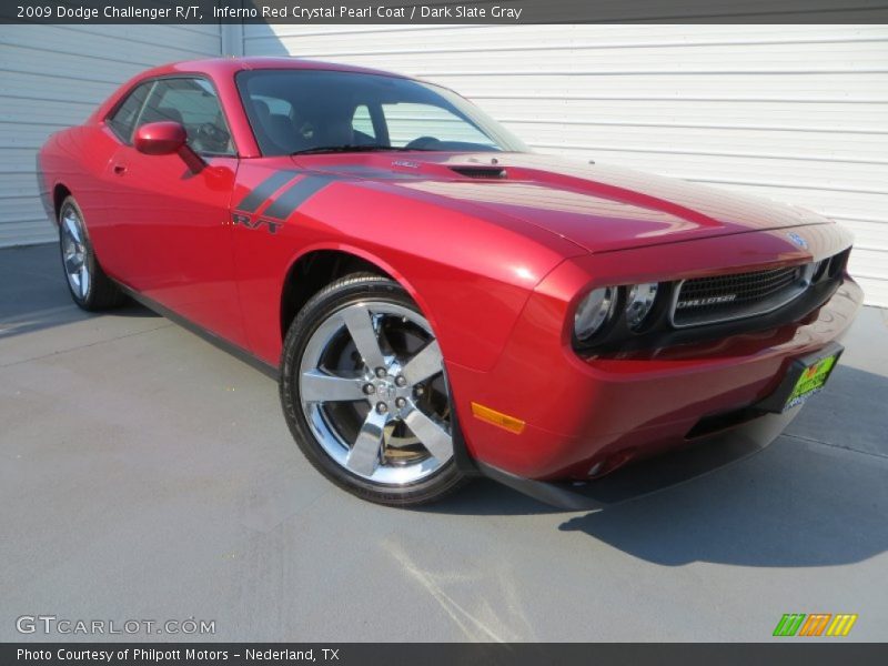 Inferno Red Crystal Pearl Coat / Dark Slate Gray 2009 Dodge Challenger R/T