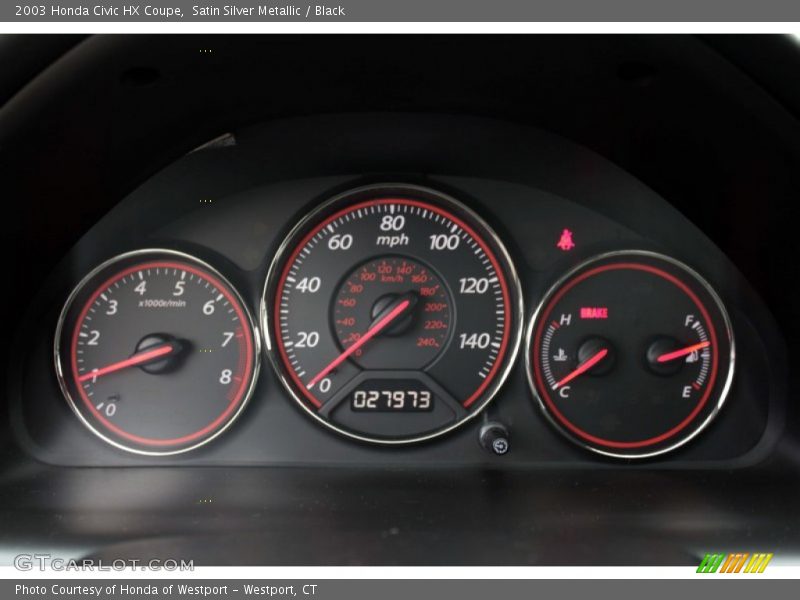  2003 Civic HX Coupe HX Coupe Gauges