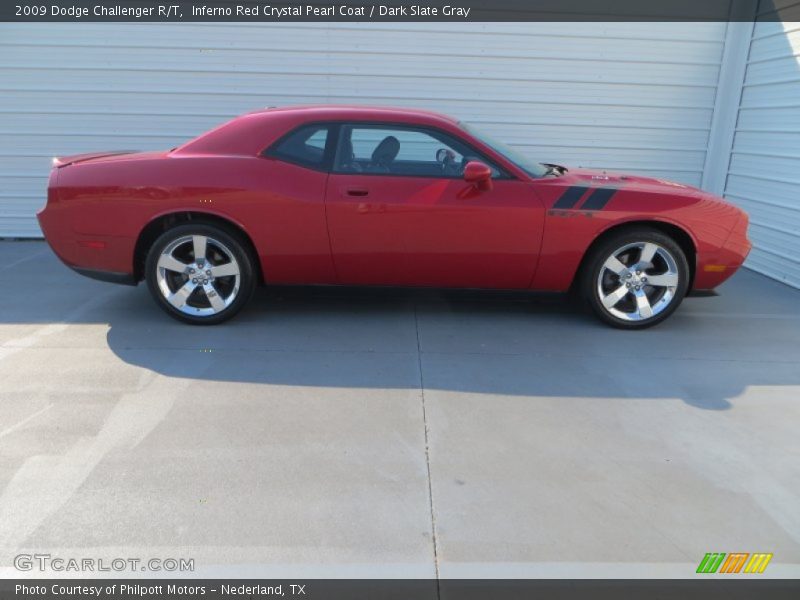 Inferno Red Crystal Pearl Coat / Dark Slate Gray 2009 Dodge Challenger R/T