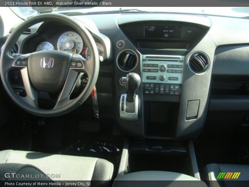 Alabaster Silver Metallic / Black 2011 Honda Pilot EX 4WD