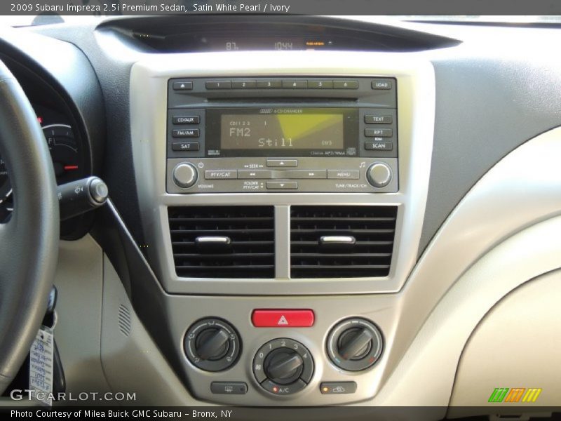 Satin White Pearl / Ivory 2009 Subaru Impreza 2.5i Premium Sedan