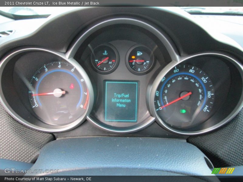 Ice Blue Metallic / Jet Black 2011 Chevrolet Cruze LT