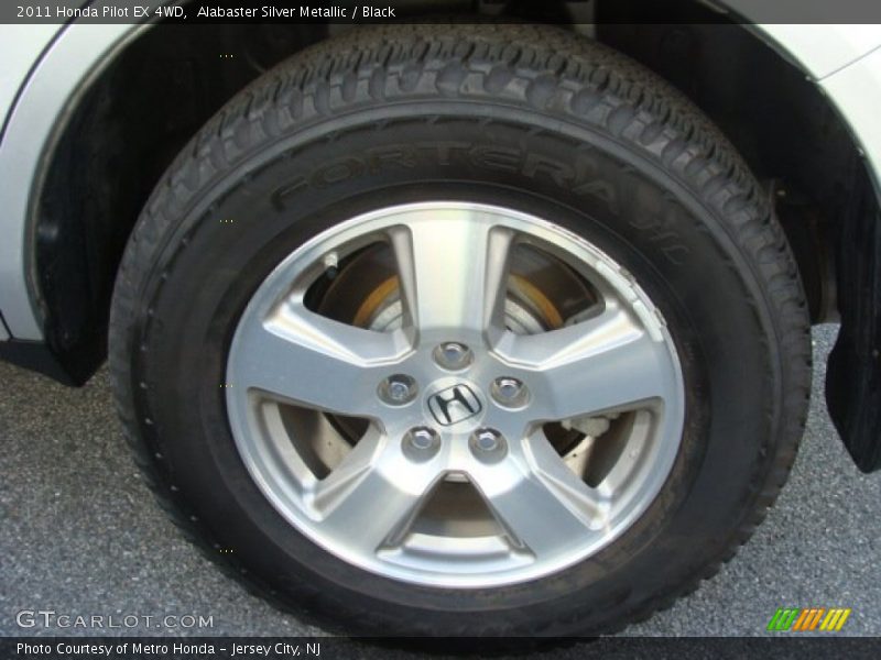Alabaster Silver Metallic / Black 2011 Honda Pilot EX 4WD