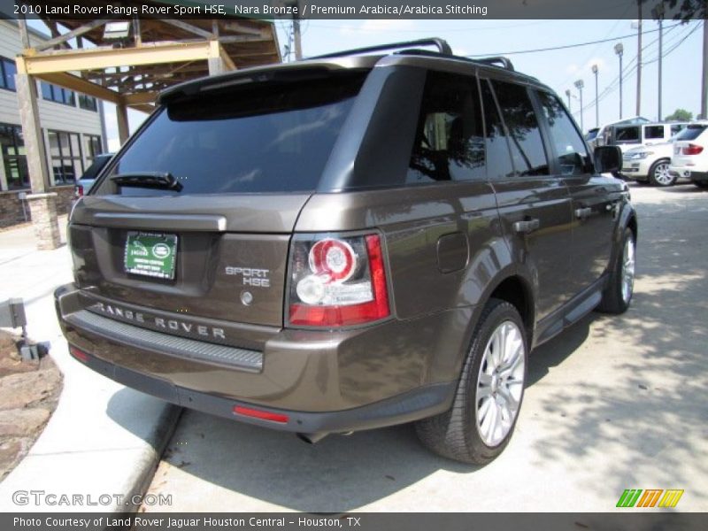 Nara Bronze / Premium Arabica/Arabica Stitching 2010 Land Rover Range Rover Sport HSE