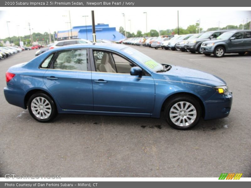 Newport Blue Pearl / Ivory 2010 Subaru Impreza 2.5i Premium Sedan