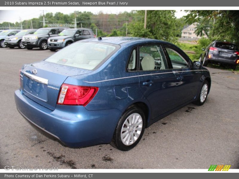 Newport Blue Pearl / Ivory 2010 Subaru Impreza 2.5i Premium Sedan