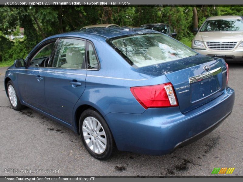 Newport Blue Pearl / Ivory 2010 Subaru Impreza 2.5i Premium Sedan