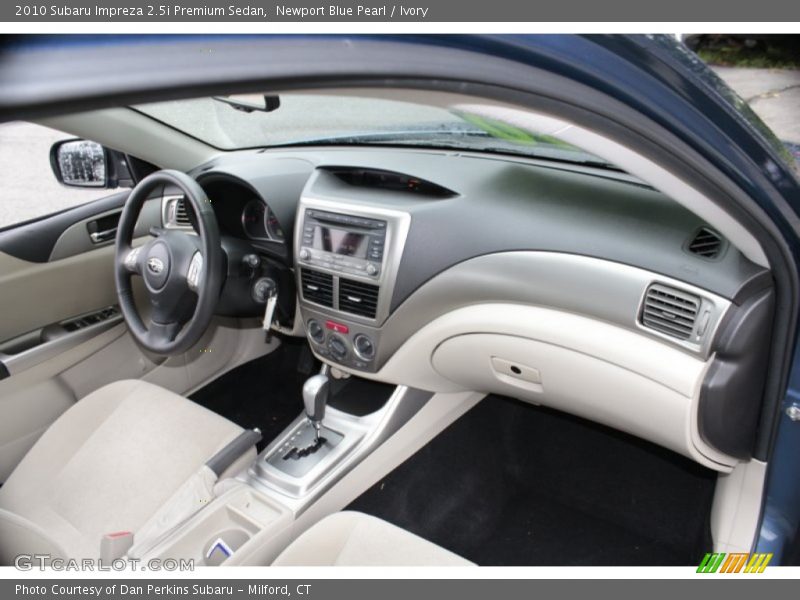 Newport Blue Pearl / Ivory 2010 Subaru Impreza 2.5i Premium Sedan