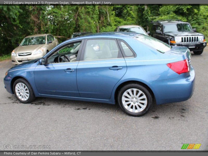 Newport Blue Pearl / Ivory 2010 Subaru Impreza 2.5i Premium Sedan