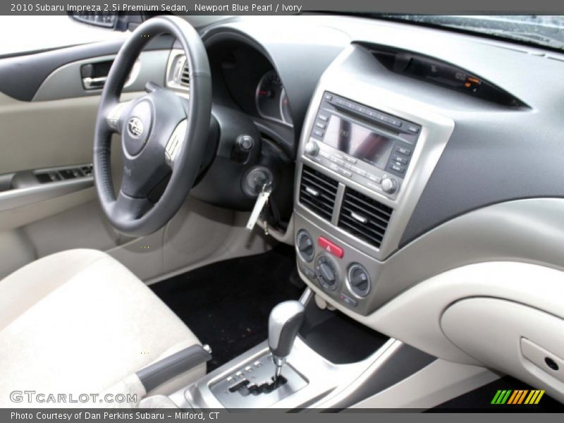 Newport Blue Pearl / Ivory 2010 Subaru Impreza 2.5i Premium Sedan