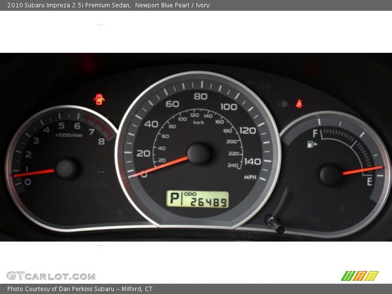Newport Blue Pearl / Ivory 2010 Subaru Impreza 2.5i Premium Sedan