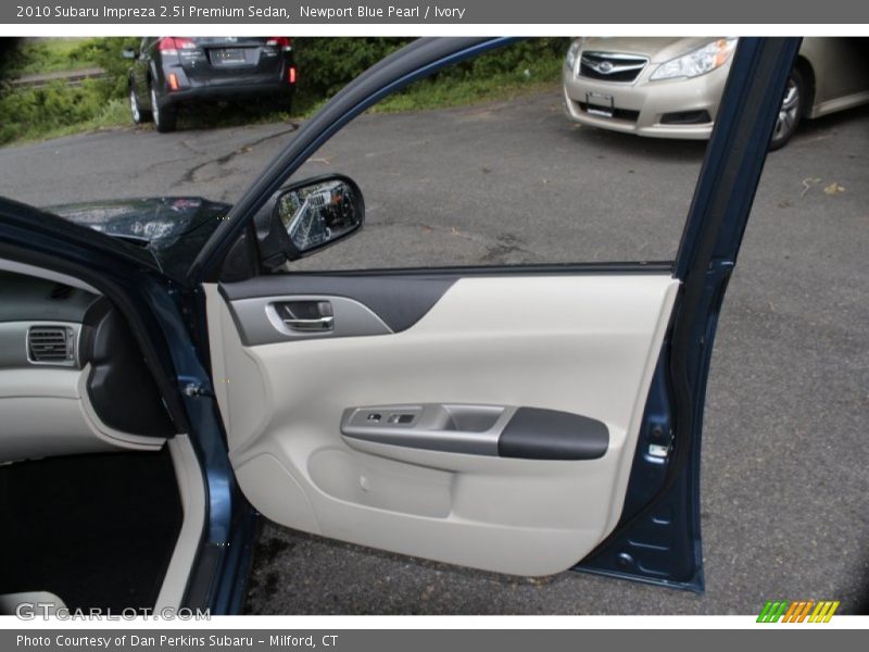 Newport Blue Pearl / Ivory 2010 Subaru Impreza 2.5i Premium Sedan