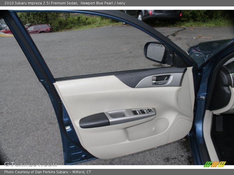 Newport Blue Pearl / Ivory 2010 Subaru Impreza 2.5i Premium Sedan