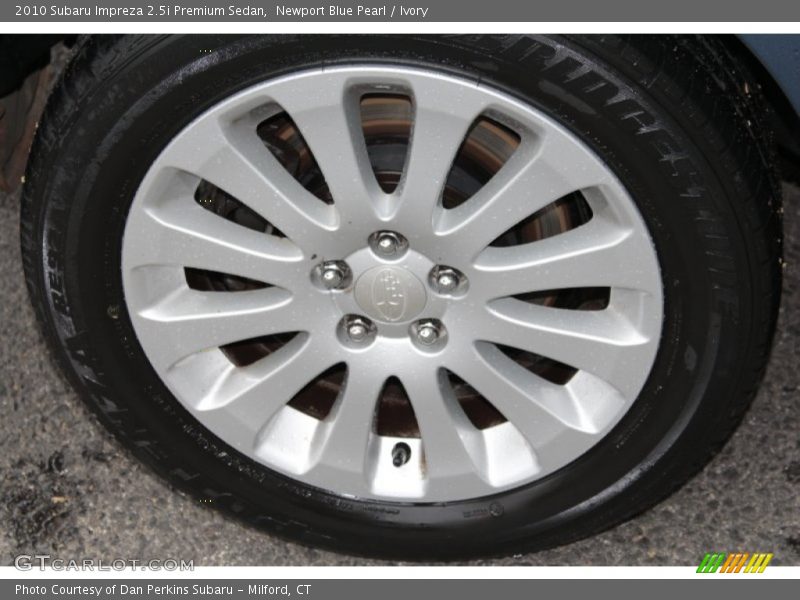 Newport Blue Pearl / Ivory 2010 Subaru Impreza 2.5i Premium Sedan