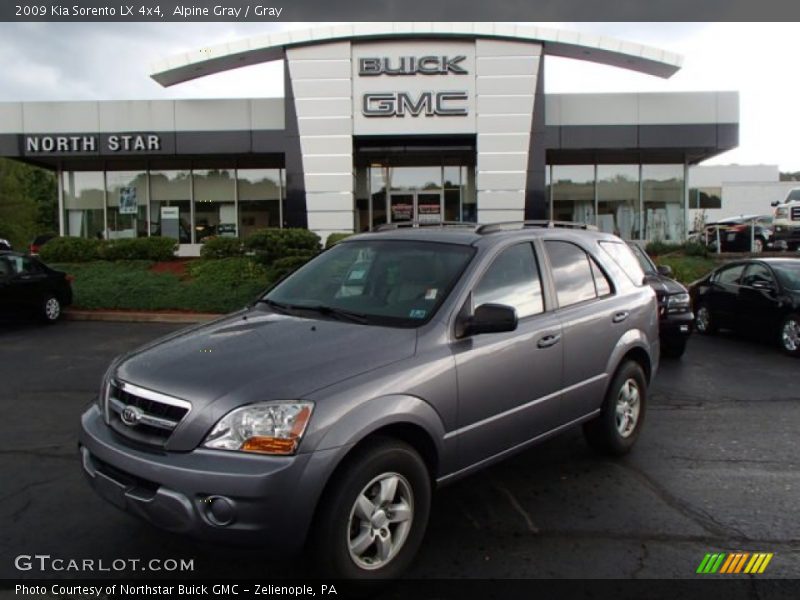 Alpine Gray / Gray 2009 Kia Sorento LX 4x4