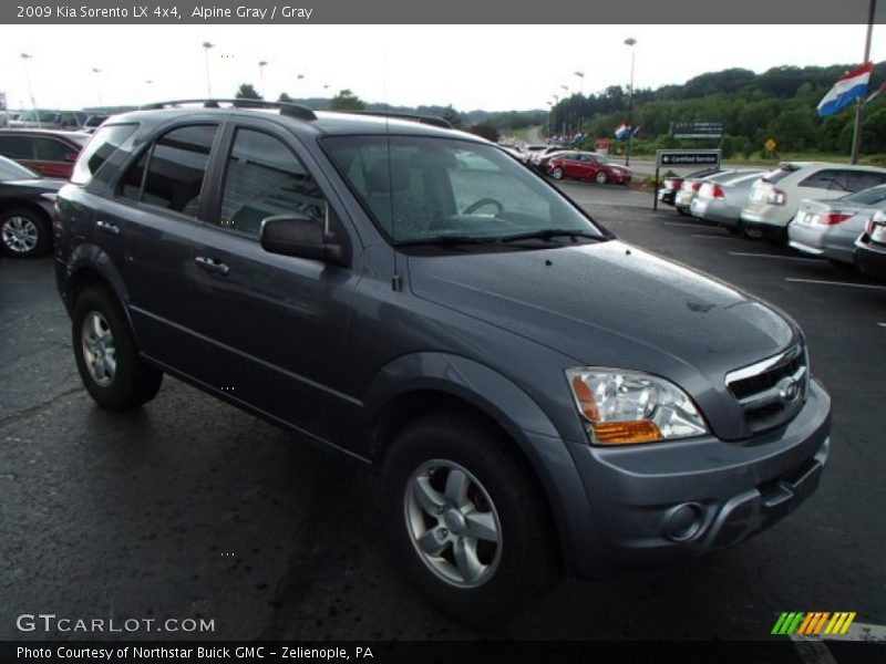 Alpine Gray / Gray 2009 Kia Sorento LX 4x4