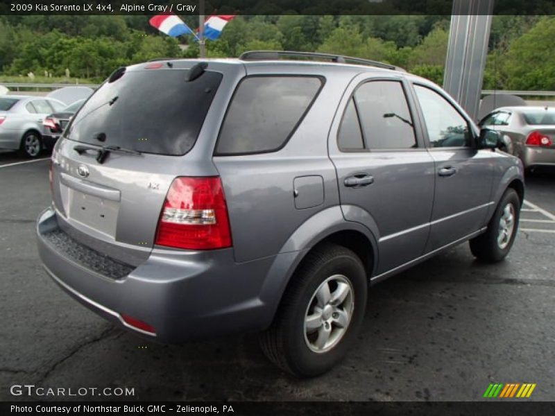 Alpine Gray / Gray 2009 Kia Sorento LX 4x4