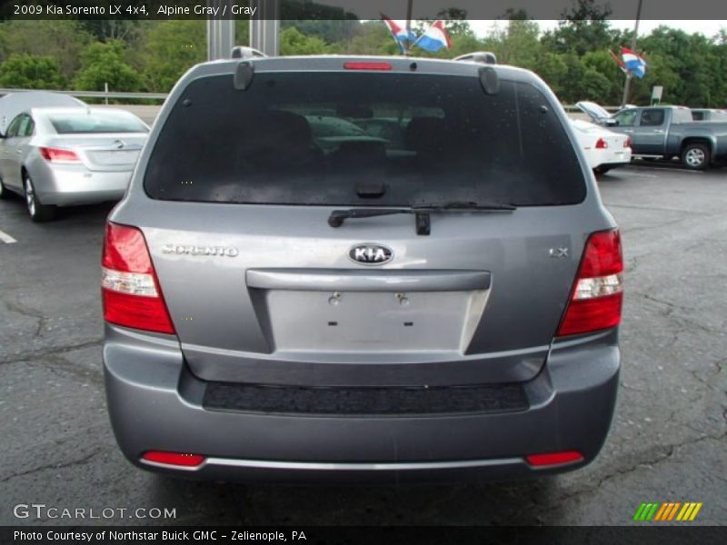 Alpine Gray / Gray 2009 Kia Sorento LX 4x4