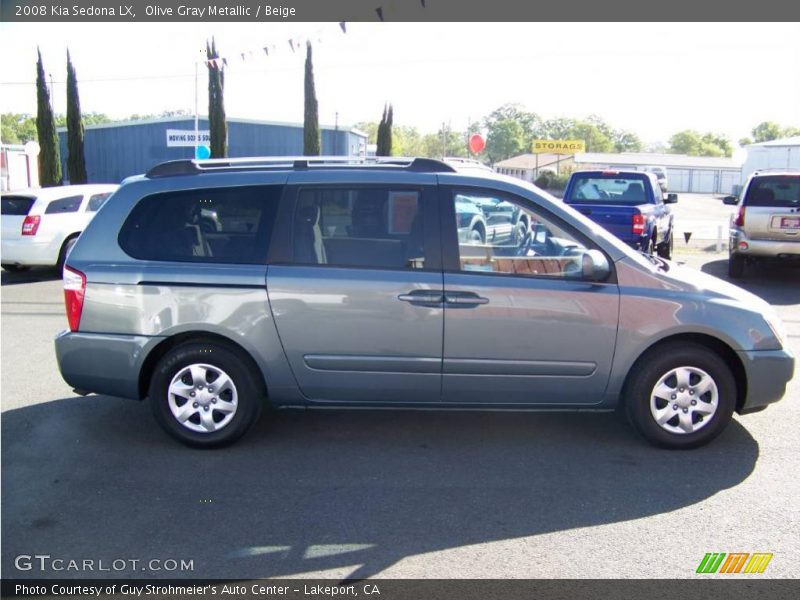 Olive Gray Metallic / Beige 2008 Kia Sedona LX