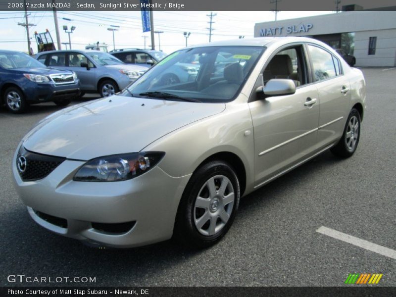 Sunlight Silver Metallic / Beige 2006 Mazda MAZDA3 i Sedan