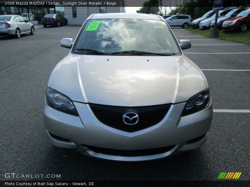 Sunlight Silver Metallic / Beige 2006 Mazda MAZDA3 i Sedan