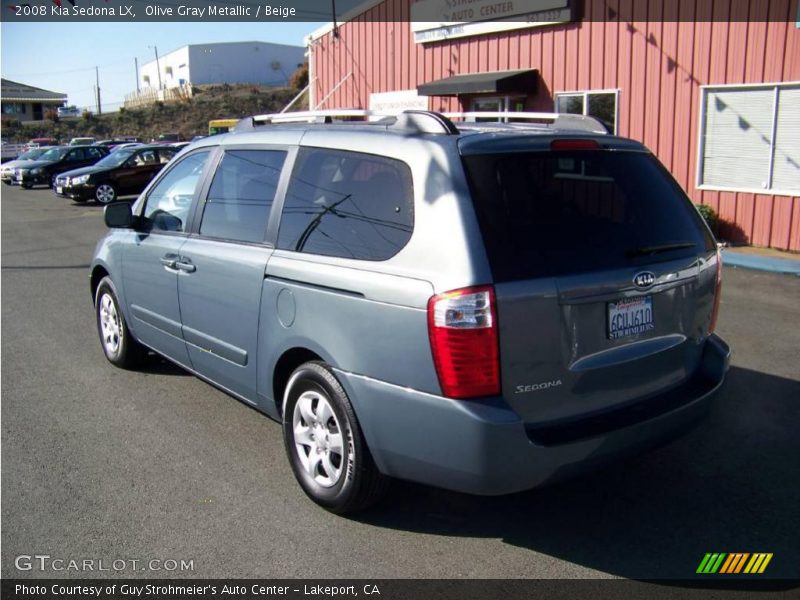 Olive Gray Metallic / Beige 2008 Kia Sedona LX
